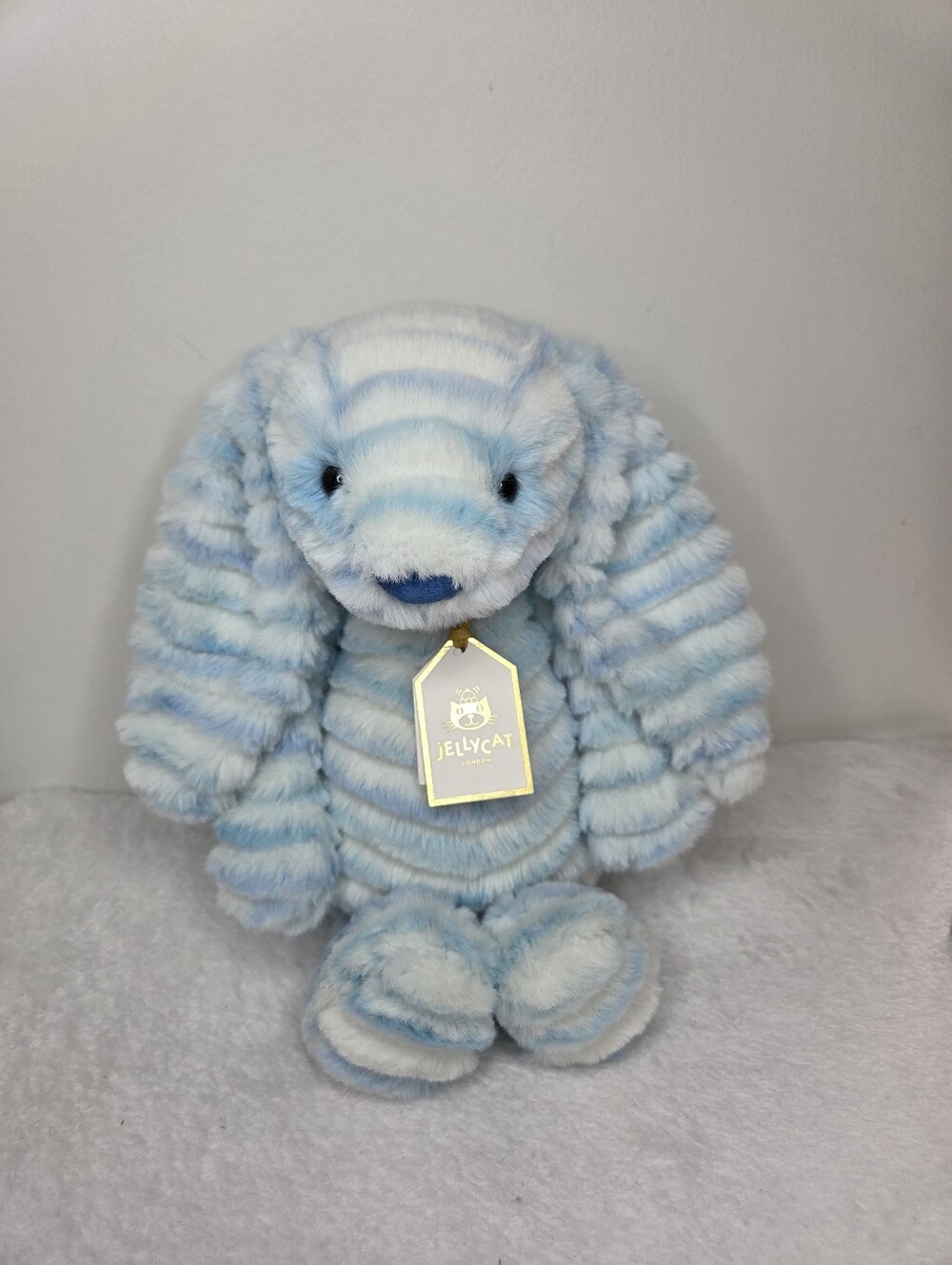 NWT Customized Jellycat Nimbus Luxe Bunny "Admiral" - Picture 3 of 6